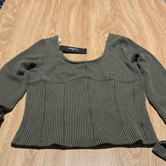 Lulus Olive Ribbed Knit Sweater - Picture 2 of 9